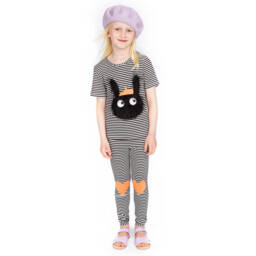 Wauw Capow-Легинсы в черно-белую полоску | Childrensalon Outlet