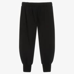 Wauw Capow-Уютные черные джоггеры на пуговицах для мальчиков | Childrensalon Outlet