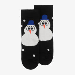 Wauw Capow-Классические черные носки для мальчиков | Childrensalon Outlet