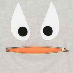 Wauw Capow-Boys Grey Cozy Monster Hoodie | Childrensalon Outlet