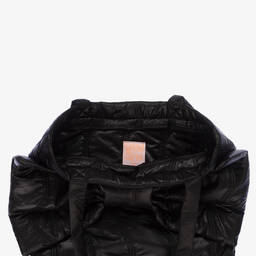 Wauw Capow-Girls Black Bow Bag (37cm)  | Childrensalon Outlet