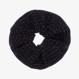 Wauw Capow-Girls Black Glitter Scrunchie | Childrensalon Outlet