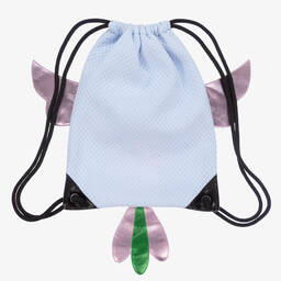 Wauw Capow-Girls Blue Bird Drawstring Bag (30cm) | Childrensalon Outlet