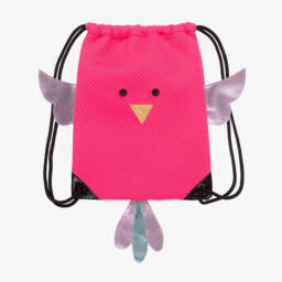 Wauw Capow-Girls Fuchsia Bird Backpack | Childrensalon Outlet