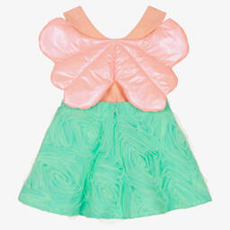 Wauw Capow-Girls Green & Pink Winged Tulle Skirt | Childrensalon Outlet