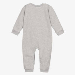 Wauw Capow-Girls Grey Bird Embellished Romper | Childrensalon Outlet