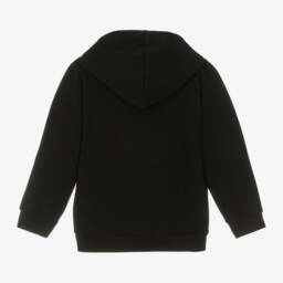 Wauw Capow-هودي مونستر قطن عضوي لون أسود للبنات | Childrensalon Outlet