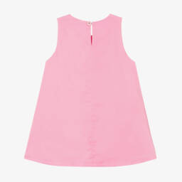 Wauw Capow-فستان كاندي كين قطن لون زهري | Childrensalon Outlet