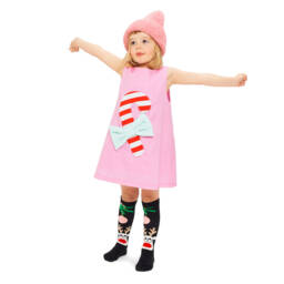 Wauw Capow-فستان كاندي كين قطن لون زهري | Childrensalon Outlet