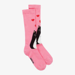 Wauw Capow-جوارب قطن عضوي لون زهري للبنات | Childrensalon Outlet