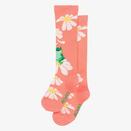 Wauw Capow-جوارب مزيج قطن عضوي لون زهري للبنات | Childrensalon Outlet