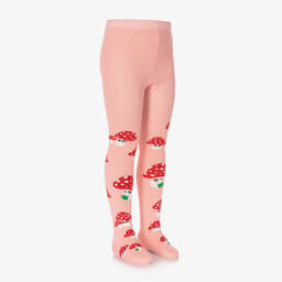 Wauw Capow-Розовые колготки с грибами | Childrensalon Outlet