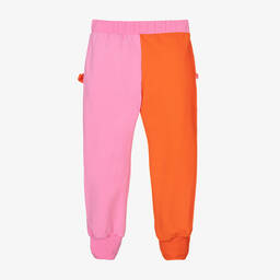 Wauw Capow-Girls Pink & Orange Joggers | Childrensalon Outlet