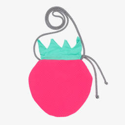 Wauw Capow-Girls Pink Strawberry Bag (29cm) | Childrensalon Outlet