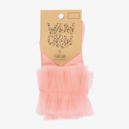 Wauw Capow-Веселые розовые носки в горошек для девочек | Childrensalon Outlet