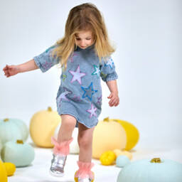 Wauw Capow-Веселые розовые носки в горошек для девочек | Childrensalon Outlet