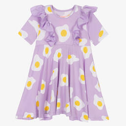 Wauw Capow-Girls Purple Eggs Dress | Childrensalon Outlet