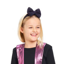 Wauw Capow-Girls Sparkling Black Hairband | Childrensalon Outlet