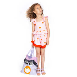 Wauw Capow-Purple Stripe Tote Bag (39cm) | Childrensalon Outlet