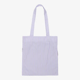 Wauw Capow-Purple Stripe Tote Bag (39cm) | Childrensalon Outlet
