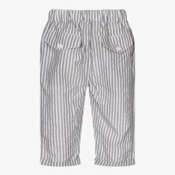 Wedoble-Baby Boys Blue Stripe Trousers | Childrensalon Outlet