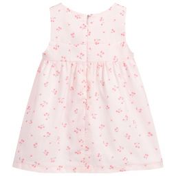 Wedoble-Baby Girls Pink Cotton Dress | Childrensalon Outlet