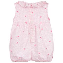 Wedoble-Baby Girls Pink Cotton Shortie | Childrensalon Outlet