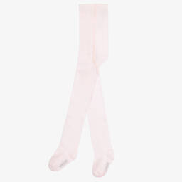 Wedoble-Baby Girls Pink Cotton Tights | Childrensalon Outlet