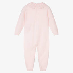 Wedoble-Baby Girls Pink Wool Knit Romper | Childrensalon Outlet