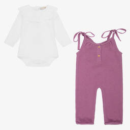 Wedoble-Боди и фиолетовый полукомбинезон для малышек | Childrensalon Outlet