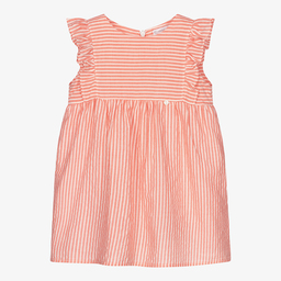 Wedoble-Baby Girls Red Cotton Dress | Childrensalon Outlet