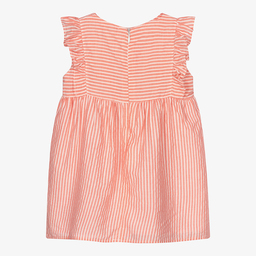 Wedoble-Baby Girls Red Cotton Dress | Childrensalon Outlet