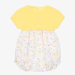 Wedoble-Baby Girls Yellow Cotton Shortie | Childrensalon Outlet