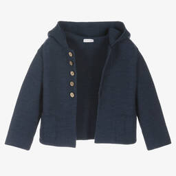 Wedoble-Boys Blue Hooded Cardian | Childrensalon Outlet