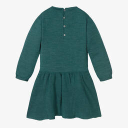Wedoble-Girls Green Wool Knit Dress | Childrensalon Outlet