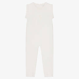 Wedoble-Girls Ivory Wool Jumpsuit | Childrensalon Outlet