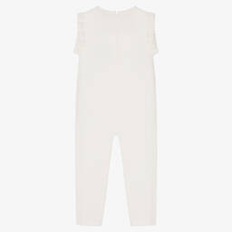 Wedoble-Girls Ivory Wool Jumpsuit | Childrensalon Outlet
