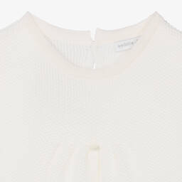 Wedoble-Girls Ivory Wool Jumpsuit | Childrensalon Outlet