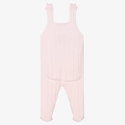 Wedoble-Girls Pink Wool Babygrow | Childrensalon Outlet