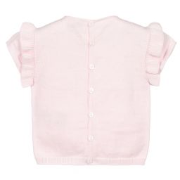Wedoble-Girls Pink Wool Knit Sweater | Childrensalon Outlet