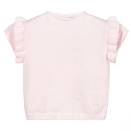 Wedoble-Girls Pink Wool Knit Sweater | Childrensalon Outlet