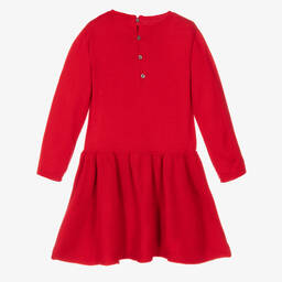Wedoble-Girls Red Wool Knit Dress | Childrensalon Outlet