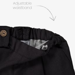 Wedoble-Grey & Ivory Linen Shorts Set | Childrensalon Outlet