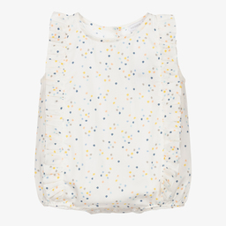 Wedoble-Ivory Cotton Baby Shortie | Childrensalon Outlet