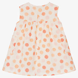 Wedoble-Ivory & Pink Cotton Dress | Childrensalon Outlet