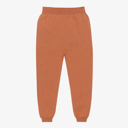 Wedoble-Orange Organic Cotton Knit Trousers | Childrensalon Outlet