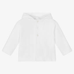Wedoble-White Wool Knit Cardigan | Childrensalon Outlet