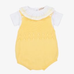 Wedoble-Боди и желтый хлопковый песочник для малышей | Childrensalon Outlet