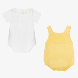 Wedoble-Боди и желтый хлопковый песочник для малышей | Childrensalon Outlet