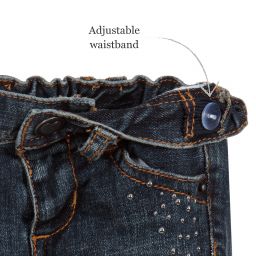 Week-end à la mer-Baby Girls Denim Jeans | Childrensalon Outlet